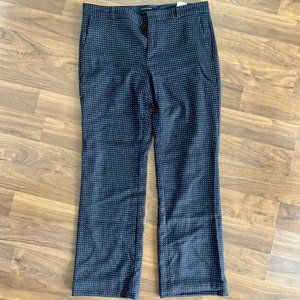 Banana Republic Logan Fit Navy Dotted Bootcut Pants, size 12
